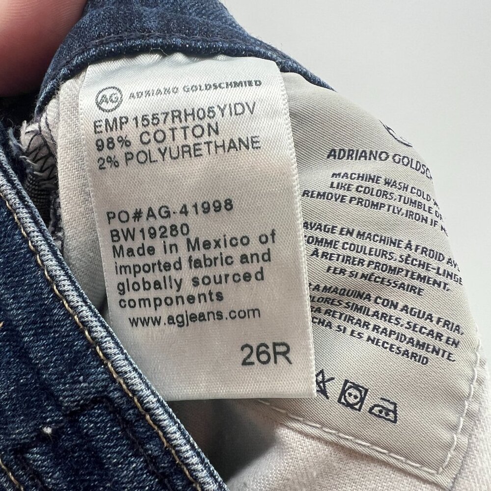 AG Adriano Goldschmied The Prima Crop Jeans Women's 26 - Picture 10 of 10